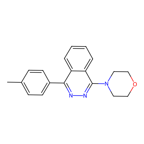 4-[4-(4-Methylphenyl)phthalazinyl]morpholine structure