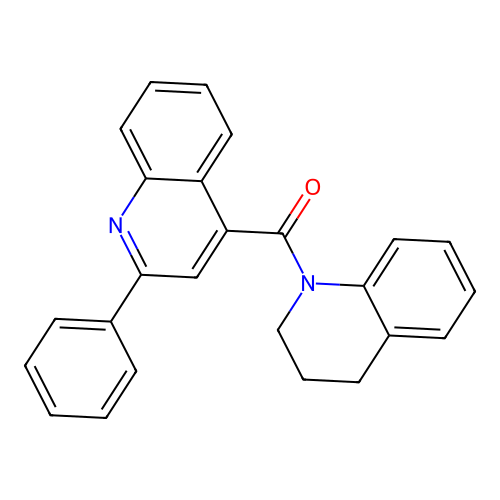 3,4-dihydro-2H-quinolin-1-yl-(2-phenylquinolin-4-yl)methanone structure