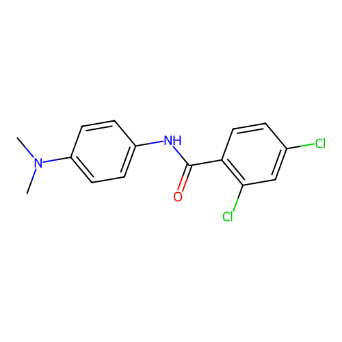 2,4-dichloro-N-[4-(dimethylamino)phenyl]benzamide structure