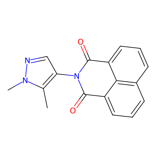 2-(1,5-Dimethyl-1H-pyrazol-4-yl)-1H-benzo[de]isoquinoline-1,3(2H)-dione structure