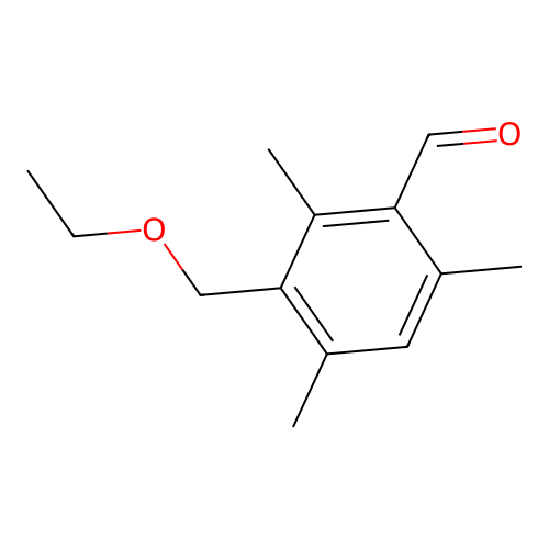 3-(Ethoxymethyl)-2,4,6-trimethylbenzaldehyde structure