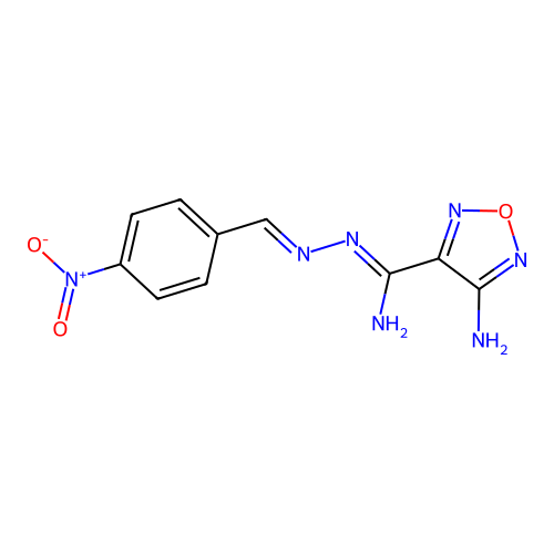C10H9N7O3 structure