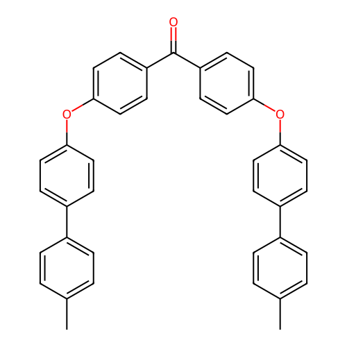 Bis{4-[(4'-methylbiphenyl-4-yl)oxy]phenyl}methanone structure