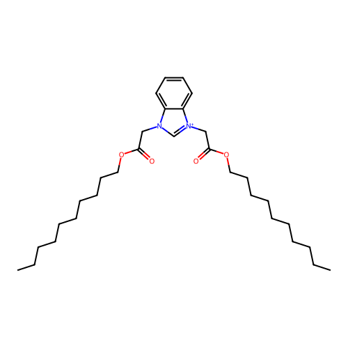 Decyl 2-[3-(2-decoxy-2-oxoethyl)benzimidazol-3-ium-1-yl]acetate structure