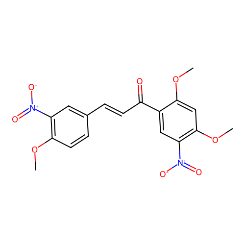 Chalcone, 3',5'-dinitro-2',4,4'-trimethoxy- structure