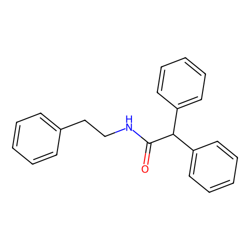 2,2-二苯基-N-(2-苯乙基)乙酰胺 structure
