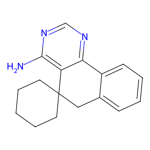 6H-spiro[benzo[h]quinazoline-5,1'-cyclohexan]-4-amine structure