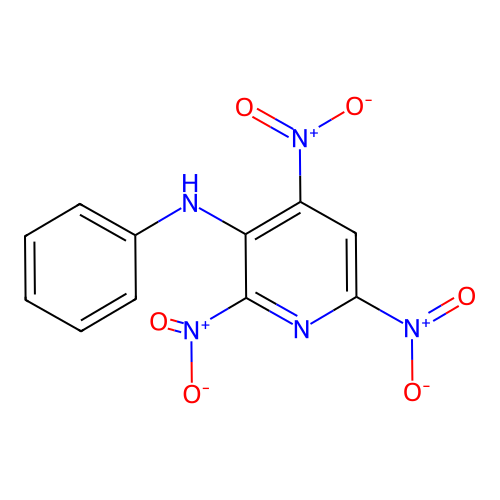 3-Anilino-2,4,6-trisnitropyridine structure