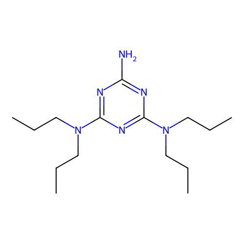 N~2~,N~2~,N~4~,N~4~-tetrapropyl-1,3,5-triazine-2,4,6-triamine structure