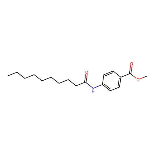 Methyl 4-(decanoylamino)benzoate structure