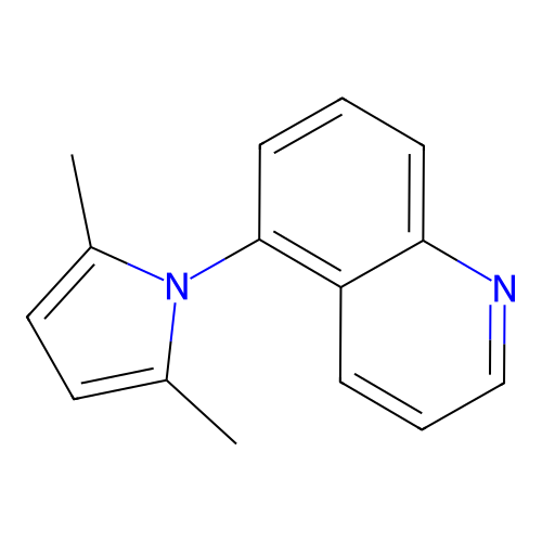 5-(2,5-dimethyl-1H-pyrrol-1-yl)quinoline structure