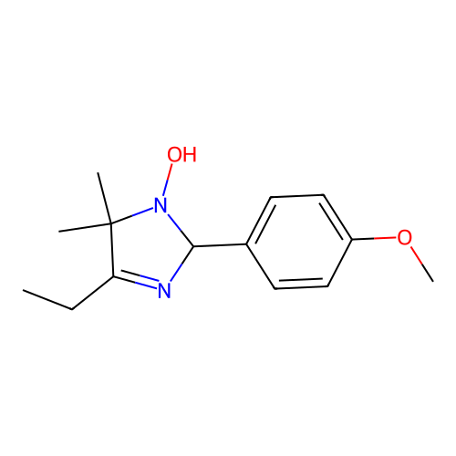 4-ethyl-2-(4-methoxyphenyl)-5,5-dimethyl-2,5-dihydro-1H-imidazol-1-ol structure
