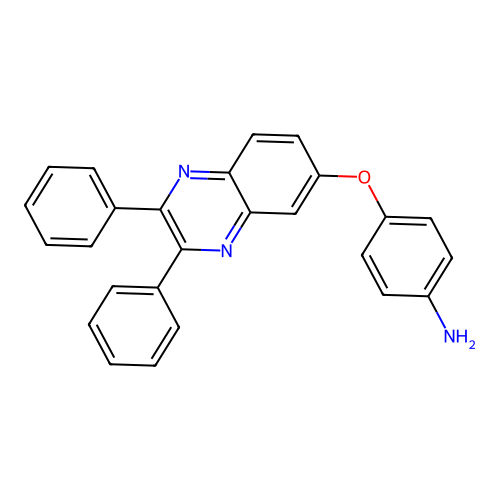 4-(2,3-Diphenyl-quinoxalin-6-yloxy)-phenylamine structure
