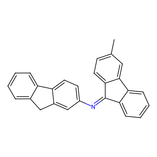 N-[(9E)-3-methyl-9H-fluoren-9-ylidene]-9H-fluoren-2-amine structure
