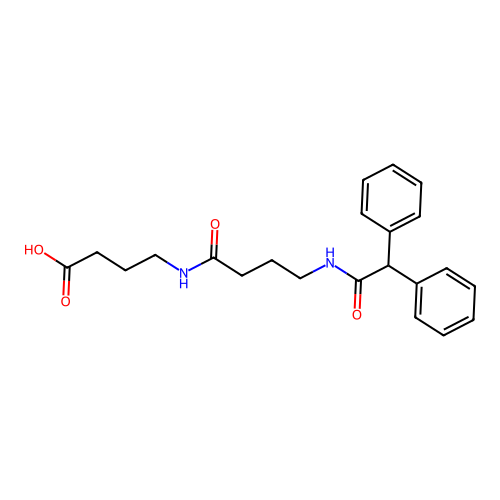 4-({4-[(Diphenylacetyl)amino]butanoyl}amino)butanoic acid structure