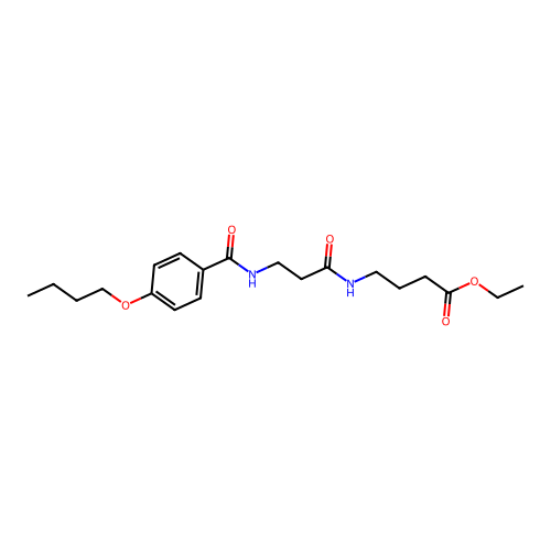 ethyl 4-({N-[(4-butoxyphenyl)carbonyl]-beta-alanyl}amino)butanoate structure