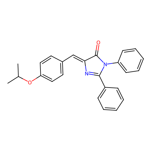 (Z)-4-(4-isopropoxybenzylidene)-1,2-diphenyl-1H-imidazol-5(4H)-one structure