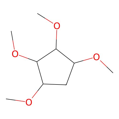 Stereoisomer of 1,2,3,4-tetramethoxycyclopentane structure