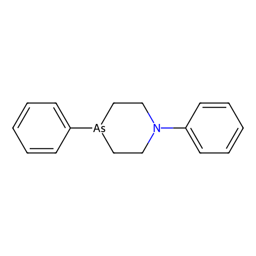 1,4-Diphenyl-1,4-azarsinane structure