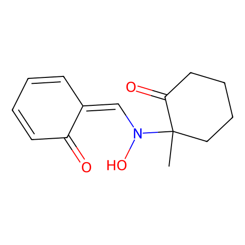 (6Z)-6-[[hydroxy-(1-methyl-2-oxocyclohexyl)amino]methylidene]cyclohexa-2,4-dien-1-one structure