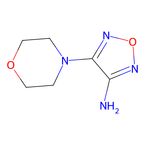 4-Morpholin-4-yl-1,2,5-oxadiazole-3-ylamine structure