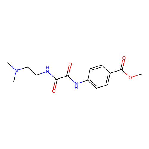 Methyl 4-[[2-[2-(dimethylamino)ethylamino]-2-oxoacetyl]amino]benzoate structure
