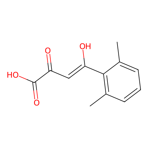 (2Z)-4-(2,6-dimethylphenyl)-2-hydroxy-4-oxobut-2-enoic acid structure