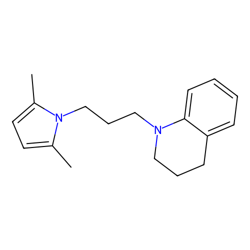 1-(3-(2,5-dimethyl-1H-pyrrol-1-yl)propyl)-1,2,3,4-tetrahydroquinoline structure
