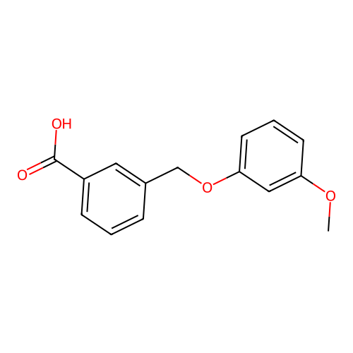 3-[(3-Methoxyphenoxy)methyl]benzoic acid structure