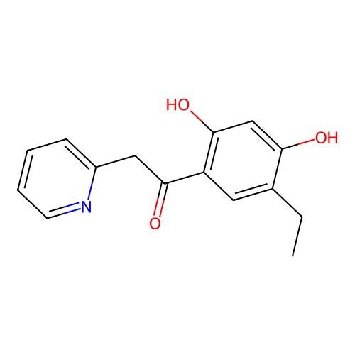 1-(5-Ethyl-2,4-dihydroxyphenyl)-2-(pyridin-2-YL)ethanone structure