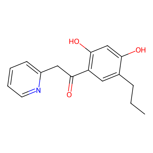 1-(2,4-Dihydroxy-5-propylphenyl)-2-(pyridin-2-YL)ethanone structure