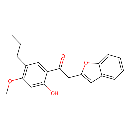 2-(1-Benzofuran-2-yl)-1-(2-hydroxy-4-methoxy-5-propylphenyl)ethanone structure