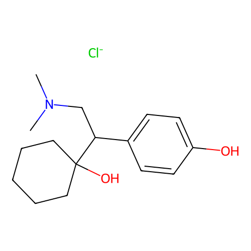4-[2-(Dimethylamino)-1-(1-hydroxycyclohexyl)ethyl]-phenol hydrochloride structure