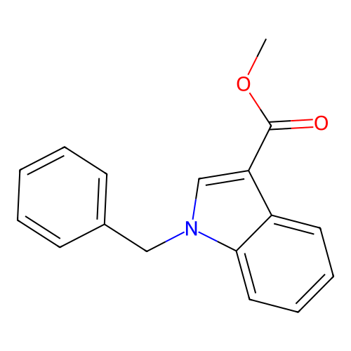 Methyl 1-benzylindole-3-carboxylate structure