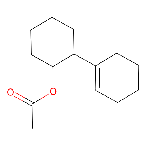 [1,1'-Bi(cyclohexan)]-1'-en-2-yl acetate structure