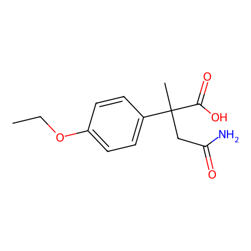 4-Amino-2-(4-ethoxyphenyl)-2-methyl-4-oxobutanoic acid structure