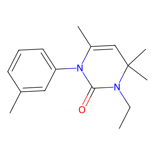 3-Ethyl-4,4,6-trimethyl-1-(3-methylphenyl)pyrimidin-2-one structure