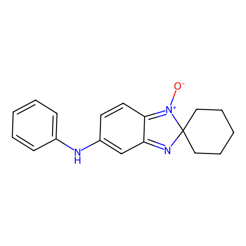 N-phenylspiro[benzimidazole-2,1'-cyclohexan]-5-amine 1-oxide structure