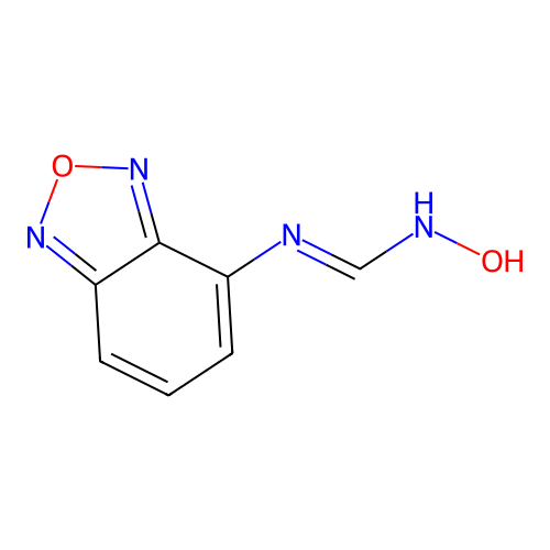 N-2,1,3-benzoxadiazol-4-yl-N'-hydroxyimidoformamide structure