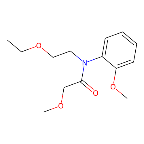 N-(2-ethoxyethyl)-2-methoxy-N-(2-methoxyphenyl)acetamide structure