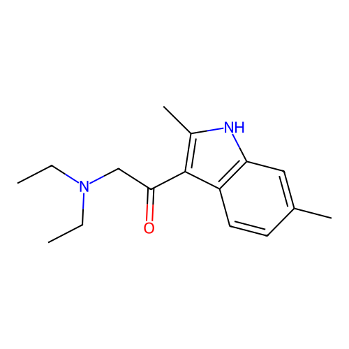 2-(Diethylamino)-1-(2,6-dimethyl-1H-indol-3-yl)ethanone structure