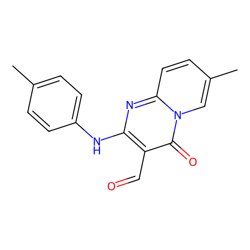 7-Methyl-4-oxo-2-p-tolylamino-4H-pyrido[1,2-a]pyrimidine-3-carbaldehyde structure