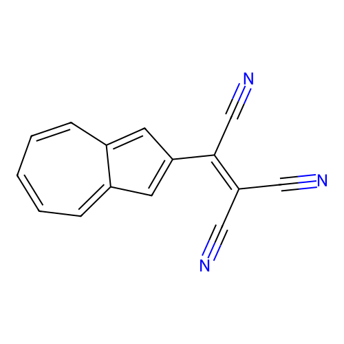 2-(薁-2-基)乙烯-1,1,2-三甲腈 structure