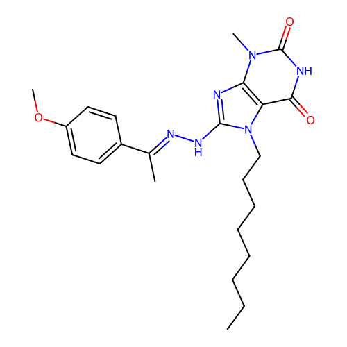 C23H32N6O3 structure