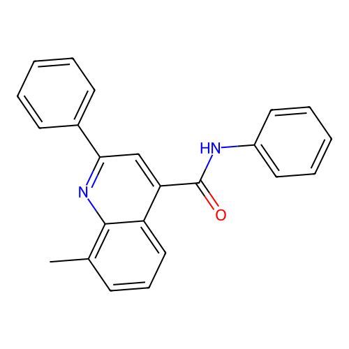 8-甲基-N,2-二苯基喹啉-4-甲酰胺 structure
