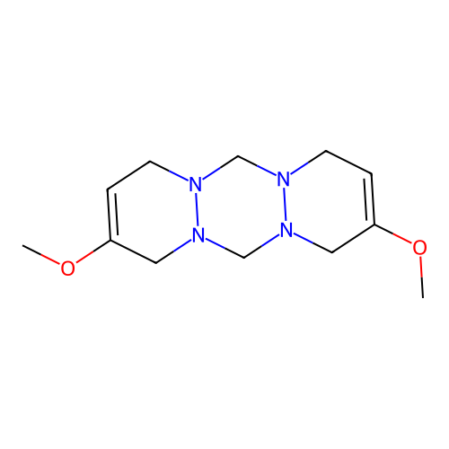 2,10-Dimethoxy-1,4,8,11-tetrahydrodipyridazino[1,2-a:1',2'-d][1,2,4,5]tetrazine structure