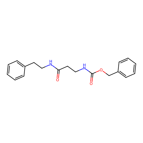 (2-Phenethylcarbamoyl-ethyl)-carbamic acid benzyl ester structure