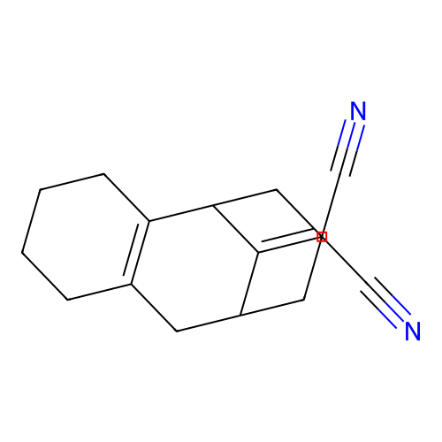 2-(13-Tricyclo[7.3.1.02,7]tridec-2(7)-enylidene)propanedinitrile structure