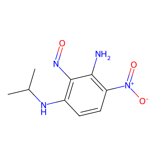 4-nitro-2-nitroso-N~1~-(propan-2-yl)benzene-1,3-diamine structure