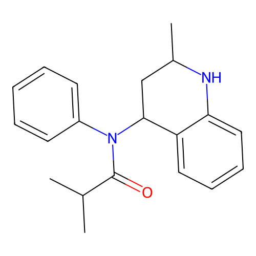 2-methyl-N-(2-methyl-1,2,3,4-tetrahydroquinolin-4-yl)-N-phenylpropanamide structure